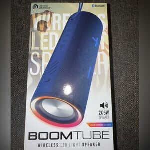 Preowned BoomTube Wireless LED Speaker Hands Free Calls Color Changing Lights